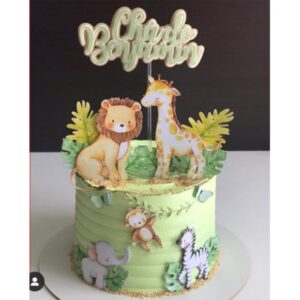 Arquivo de Corte Topo de Bolo Safari Aquarela + Brinde-0022