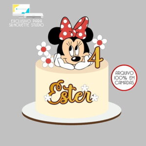 165 - Arquivo Topo de Bolo Minnie