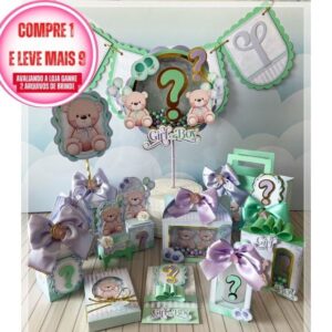 #2836 Arquivo de Corte Chá Revelação Studio,pdf e Png