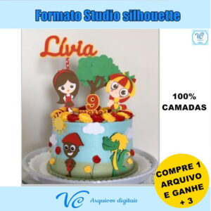 310- Arquivo de corte Topo de Bolo Sítio do Picapau Amarelo