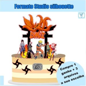 338- Arquivo de corte Topo de Bolo Naruto Mangá