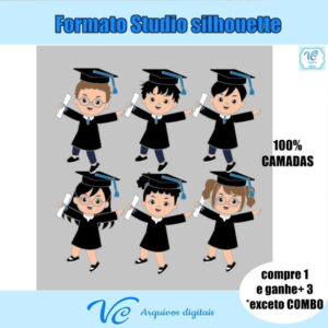 421- Arquivo de Corte Topo Formatura / Abc em Camadas