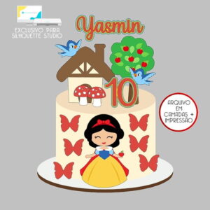 620 - Arquivo Topo de Bolo a Branca de Neve
