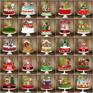 7011-topos de Bolo Natal / Camadas- Studio