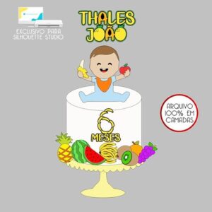 99 - Arquivo Topo de Bolo Frutinhas Frutas