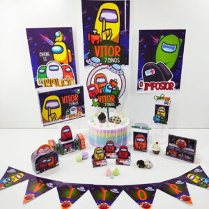 Amongs Us 1 - Arquivos de Corte Studio e pdf Festas 2003