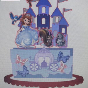 Arquivo Digital Topo de Bolo Princesa Sofia