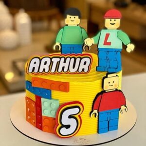 Arquivo Corte Silhouette - Topo de bolo Lego 2