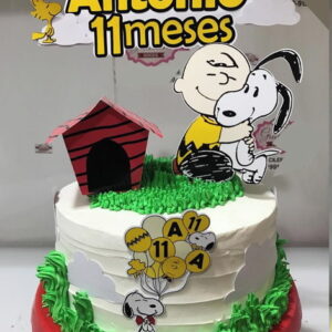 ARQUIVO CORTE SILHOUETTE TOPO DE BOLO SNOOPY