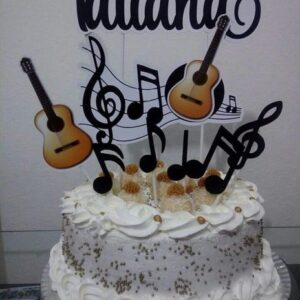 Arquivo corte Silhouette TOPO DE BOLO VIOLÃO