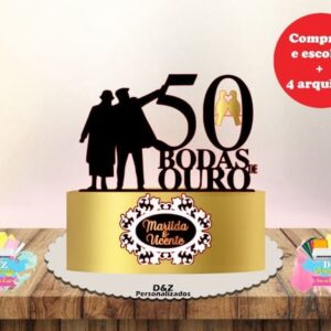 Arquivo Corte - Topo Bodas de Ouro-cod-944