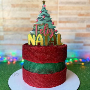 Arquivo Corte: Topo de Bolo Árvore e Feliz Natal 183