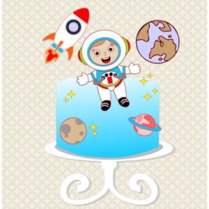 Arquivo corte Topo de Bolo Astronauta CAMADAS STUDIO, #1606