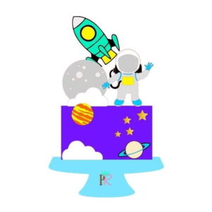 Arquivo corte Topo de Bolo Astronauta CAMADAS STUDIO, #1607