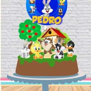 Arquivo Corte topo de bolo baby looney tunes Studio/PDF