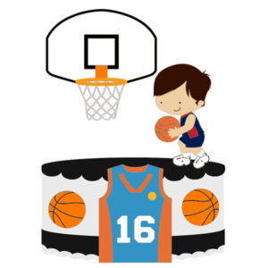 Arquivo Corte: Topo de Bolo Basquete 003