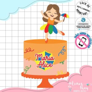 Arquivo Corte: Topo de Bolo Bebê Fantasia Carnaval 092
