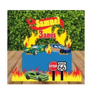 Arquivo Corte Topo de Bolo Carros Hotwheels