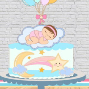 ARQUIVO CORTE TOPO DE BOLO CHA DE BEBE REVELAÇAO (#2302)