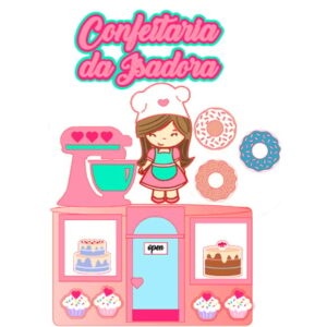 Arquivo Corte: Topo de Bolo Confeitaria 003