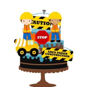 Arquivo Corte Topo de Bolo Construção 01