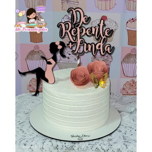 Arquivo Corte Topo de Bolo de Repente Mais Linda c/ Mulher