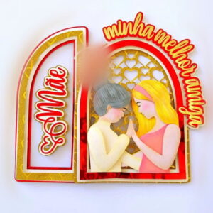 Arquivo Corte Topo de Bolo Dia das Mães Melhor Amiga #17318