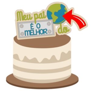 Arquivo Corte: Topo de Bolo Dia dos Pais 016