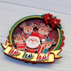 Arquivo Corte: Topo de Bolo Feliz Natal Circular 097