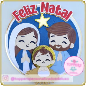Arquivo Corte Topo de Bolo Feliz Natal