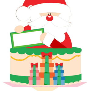 Arquivo Corte Topo de Bolo Feliz Natal