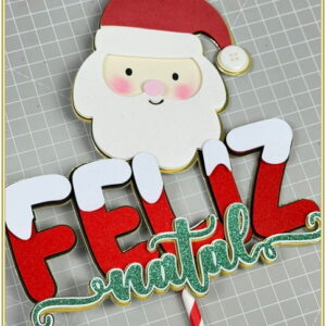 Arquivo Corte Topo de Bolo Feliz Natal