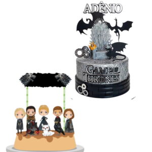 Arquivo Corte Topo de Bolo - Game Of Thones 2 Temas