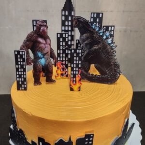 Arquivo Corte Topo de Bolo Godzilla vs Kong -Studio/PDF