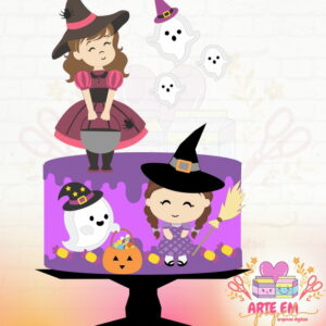 Arquivo Corte: Topo de Bolo Halloween 006