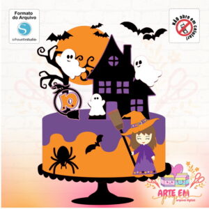 Arquivo Corte: Topo de Bolo Halloween 015