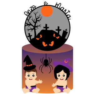 Arquivo Corte: Topo de Bolo Halloween 018