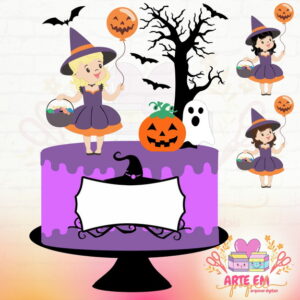 Arquivo Corte: Topo de Bolo Halloween 05