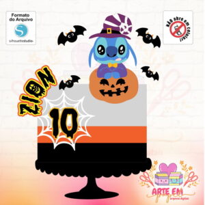 Arquivo Corte: Topo de Bolo Halloween
