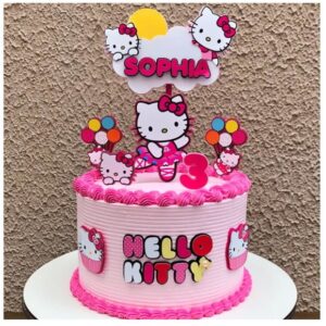 Arquivo Corte: Topo de Bolo Hello Kitty