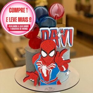 Arquivo corte Topo de Bolo Homem Aranha STUDIO #1860