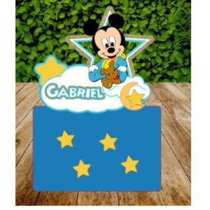Arquivo Corte Topo de Bolo Mickey Baby