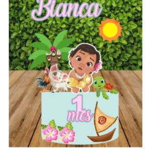Arquivo Corte Topo de Bolo Moana Baby
