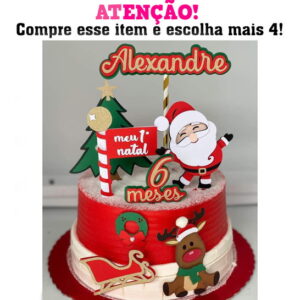 Arquivo Corte: Topo de Bolo Natal 010