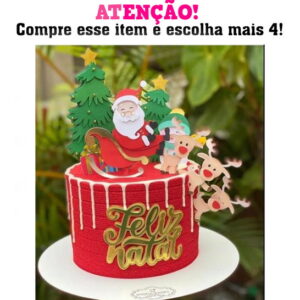 Arquivo Corte: Topo de Bolo Natal 007