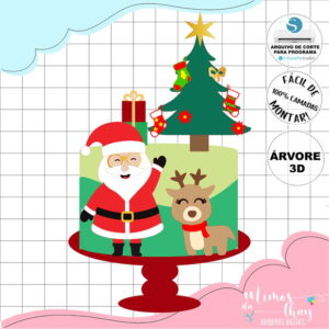 Arquivo Corte: Topo de Bolo Natal 148