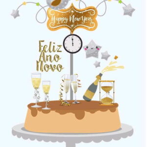 ARQUIVO CORTE TOPO DE BOLO NATAL ANO NOVO (#2177)STUDIO PDF