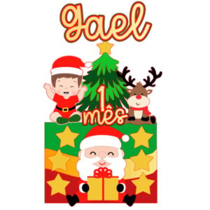 Arquivo Corte: Topo de Bolo Natal Baby Menino