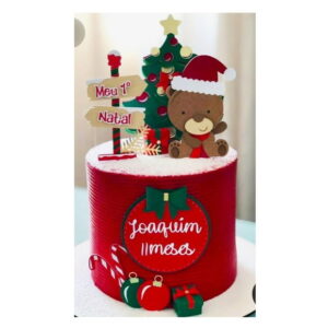 Arquivo Corte Topo de Bolo Natal Camadas #2156 Studio e pdf