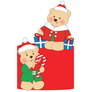 Arquivo Corte: Topo de Bolo Natal Ursinhos 078